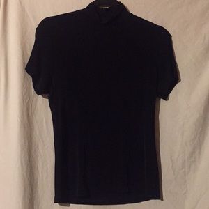 Short Sleeve Stretchy Black Top